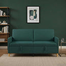 vidaXL Tárolós Kanapé Sötétzöld 172 x 78 x 87 cm Poliészter