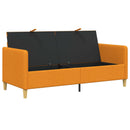 vidaXL Tárolós Kanapé Sötét sárga 172 x 78 x 87 cm Poliészter