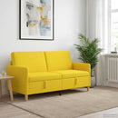 vidaXL Tárolós Kanapé Világos sárga 172 x 78 x 87 cm Poliészter