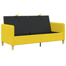 vidaXL Tárolós Kanapé Világos sárga 172 x 78 x 87 cm Poliészter