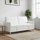 vidaXL Tárolós Kanapé Fehér 172 x 78 x 87 cm Poliészter