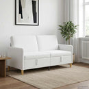 vidaXL Tárolós Kanapé Fehér 172 x 78 x 87 cm Poliészter