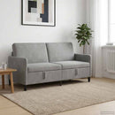 vidaXL Tárolós Kanapé Világosszürke 172 x 78 x 87 cm Poliészter