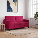 vidaXL Tárolós Kanapé Bordó 172 x 78 x 87 cm Poliészter