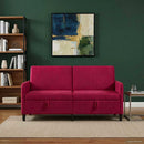 vidaXL Tárolós Kanapé Bordó 172 x 78 x 87 cm Poliészter