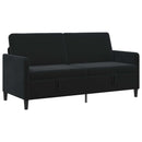 vidaXL Tárolós Kanapé Fekete 172 x 78 x 87 cm Poliészter