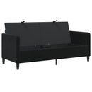 vidaXL Tárolós Kanapé Fekete 172 x 78 x 87 cm Poliészter