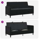 vidaXL Tárolós Kanapé Fekete 172 x 78 x 87 cm Poliészter