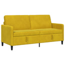 vidaXL Tárolós Kanapé Sárga 172 x 78 x 87 cm Poliészter