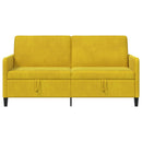 vidaXL Tárolós Kanapé Sárga 172 x 78 x 87 cm Poliészter