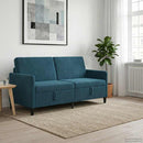 vidaXL Tárolós Kanapé Kék 172 x 78 x 87 cm Poliészter