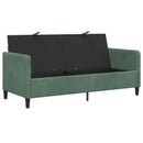 vidaXL Tárolós Kanapé Tengeri Zöld 172 x 78 x 87 cm Poliészter