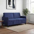 vidaXL Tárolós Kanapé Rendőrségi kék 172 x 78 x 87 cm Poliészter