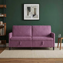 vidaXL Tárolós Kanapé Lila 172 x 78 x 87 cm Poliészter