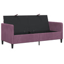vidaXL Tárolós Kanapé Lila 172 x 78 x 87 cm Poliészter