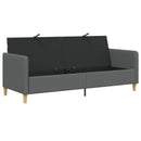 vidaXL Tárolós Kanapé Sötétszürke 192 x 78 x 87 cm Poliészter