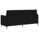 vidaXL Tárolós Kanapé Fekete 192 x 78 x 87 cm Poliészter