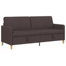 vidaXL Tárolós Kanapé Sötét Barna 192 x 78 x 87 cm Poliészter