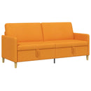 vidaXL Tárolós Kanapé Sötét sárga 192 x 78 x 87 cm Poliészter