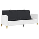 vidaXL Tárolós Kanapé Fehér 192 x 78 x 87 cm Poliészter