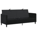 vidaXL Tárolós Kanapé Fekete 192 x 78 x 87 cm Poliészter