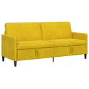 vidaXL Tárolós Kanapé Sárga 192 x 78 x 87 cm Poliészter
