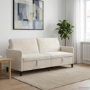 vidaXL Tárolós Kanapé Krémszínű 192 x 78 x 87 cm Poliészter