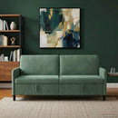 vidaXL Tárolós Kanapé Tengeri Zöld 192 x 78 x 87 cm Poliészter