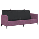 vidaXL Tárolós Kanapé Lila 192 x 78 x 87 cm Poliészter