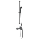 vidaXL Zuhanyfej Készlet Fekete 150 cm Rozsdamentes Acél