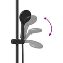 vidaXL Zuhanyrendszer készlet Fekete 71 cm Rozsdamentes Acél