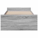 vidaXL Ágykeret tárolóval fiókkal Szürke Sonoma 80 x 200 cm Szerelt Fa