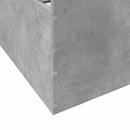 vidaXL Ágykeret tárolóval fiókkal Betonszürke 80 x 200 cm Szerelt Fa