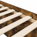 vidaXL Ágykeret tárolóval Füstös Tölgy 80 x 200 cm Szerelt Fa