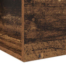 vidaXL Ágykeret tárolóval polcokkal Antik Fa 80 x 200 cm Szerelt Fa