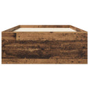 vidaXL Ágykeret tárolóval polcokkal Antik Fa 80 x 200 cm Szerelt Fa