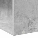 vidaXL Ágykeret tárolóval polcokkal Betonszürke 80 x 200 cm Szerelt Fa