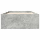 vidaXL Ágykeret tárolóval polcokkal Betonszürke 80 x 200 cm Szerelt Fa