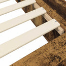vidaXL Ágykeret tárolóval polcokkal Antik Fa 80 x 200 cm Szerelt Fa