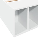 vidaXL Ágykeret tárolóval polcokkal Fehér 80 x 200 cm Szerelt Fa