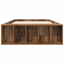 vidaXL Ágykeret tárolóval polcokkal Antik Fa 80 x 200 cm Szerelt Fa