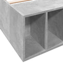 vidaXL Ágykeret tárolóval polcokkal Betonszürke 80 x 200 cm Szerelt Fa