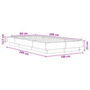 vidaXL LED-es Ágykeret LED szalagokkal Fehér 80 x 200 cm Szerelt Fa