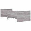 vidaXL Ágykeret tárolóval Betonszürke 80 x 200 cm Szerelt Fa