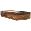 vidaXL Ágykeret Antik Fa 80 x 200 cm Szerelt Fa