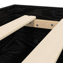 vidaXL Ágykeret polcokkal Fekete Tölgy 80 x 200 cm Szerelt Fa