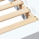 vidaXL Padlós ágykeret Fehér 80 x 210 cm Szerelt Fa