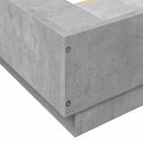 vidaXL Padlós ágykeret Betonszürke 80 x 210 cm Szerelt Fa