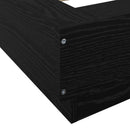 vidaXL Padlós ágykeret Fekete Tölgy 80 x 210 cm Szerelt Fa