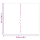vidaXL Növényfedező Átlátszó 10 x 12 m PE